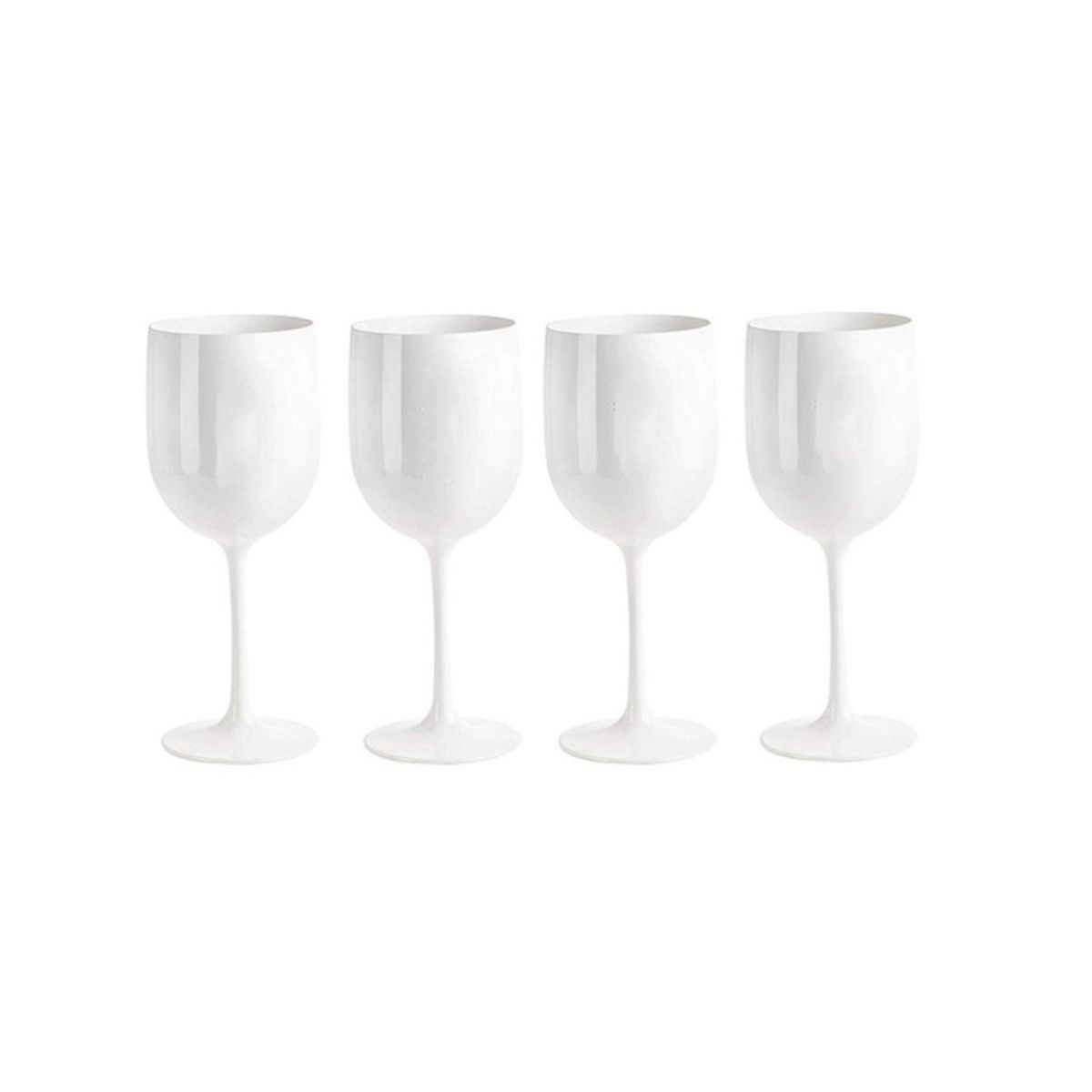 4Pcs Legant and Unbreakable  Glasses, Plastic