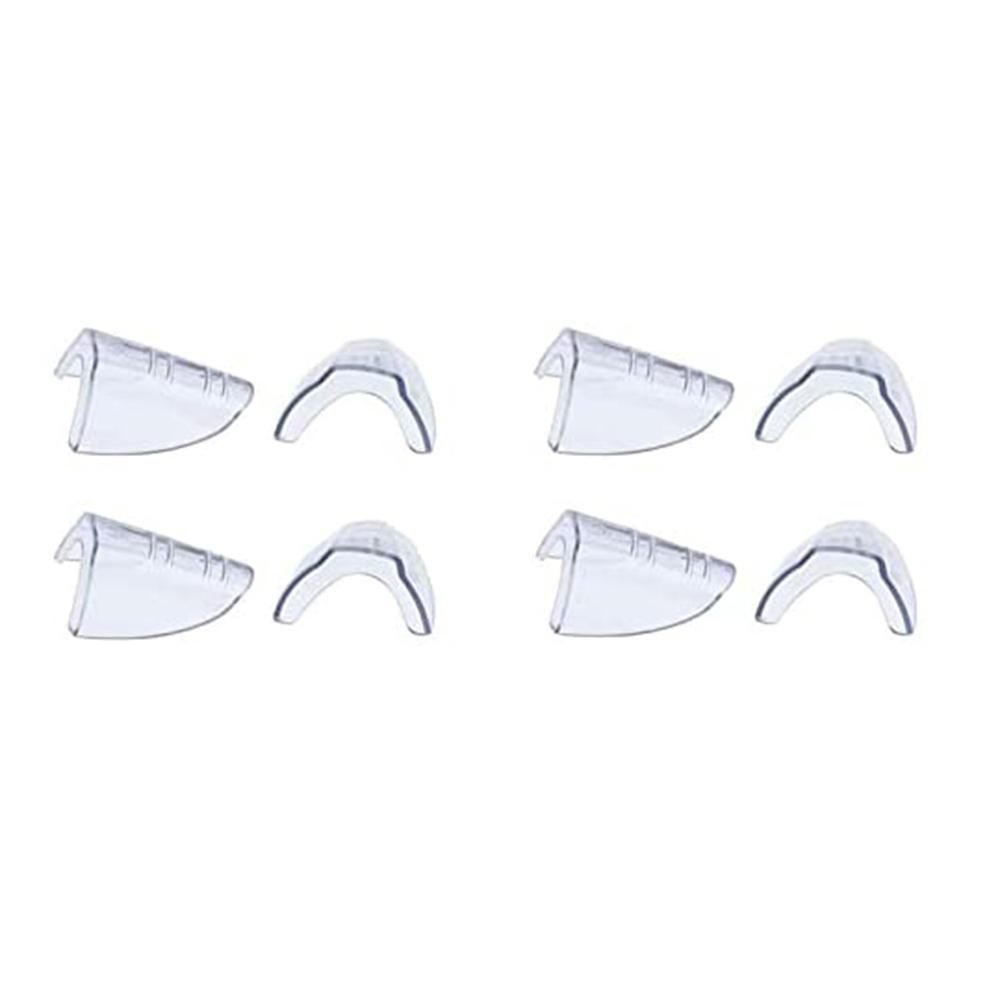 4 Pairs Eye Glasses Side Shields Slip on Clear Side Shield for Safety Glasses