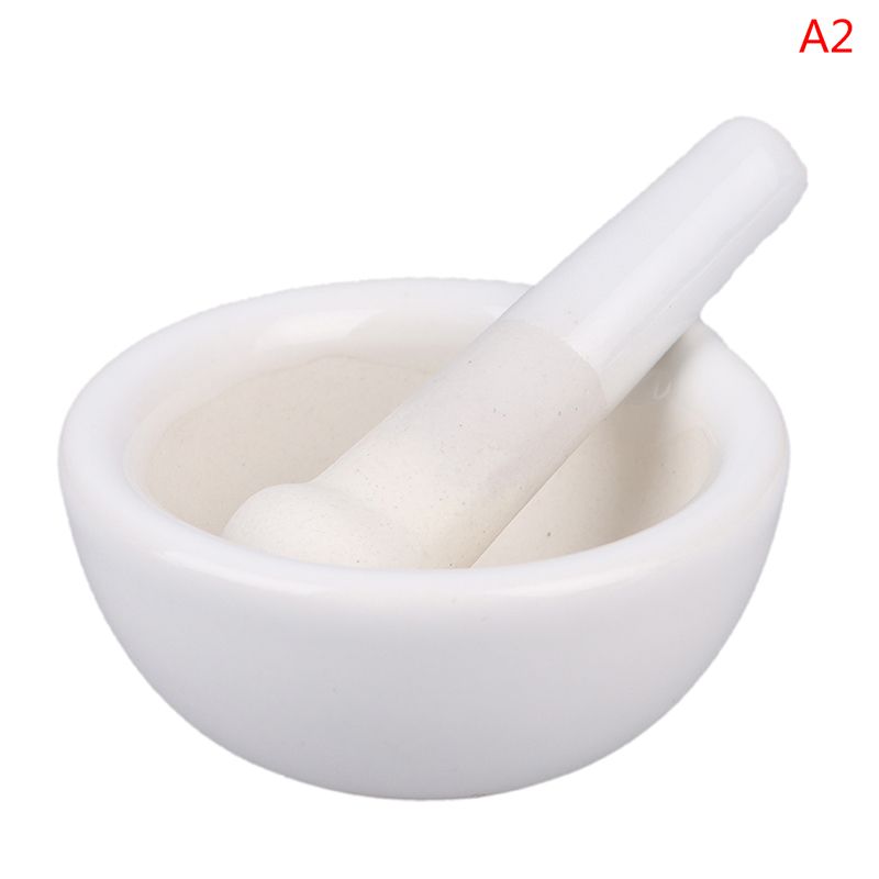（A2）Mortar Pestle Spice Crusher Ceramics Bowl Tough Foods Pepper Gingers Kitchen Tool Herbs Spices Teas Garlic Grinder GRE