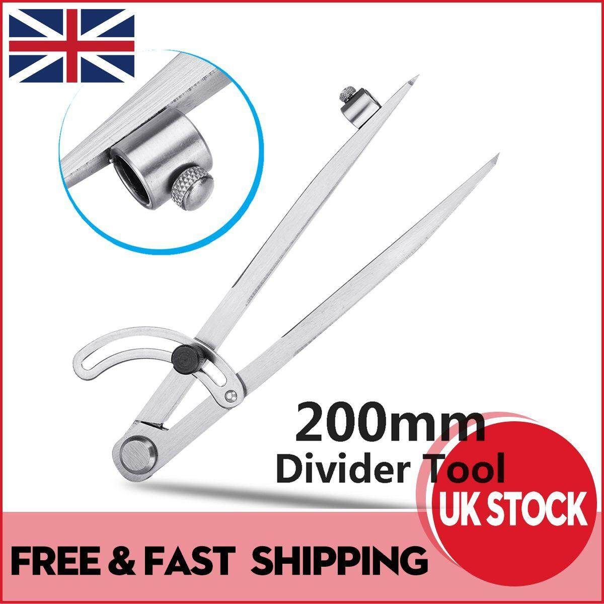 200mm Steel Wing Marking Compass Circle Maker Scriber Jewelry Making Tool