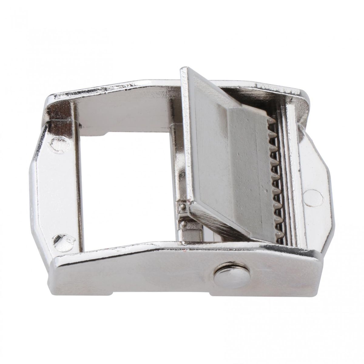 Slider Kayak Webbing Buckle Ladder Lock Clasp For Luggage Silver 1pcs