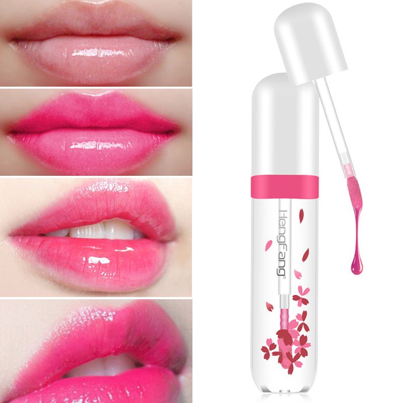 Lip Gloss Temperature Change Color Cherry Make Up