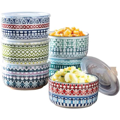 Microwavable Bowlas With Lids - 6pcs