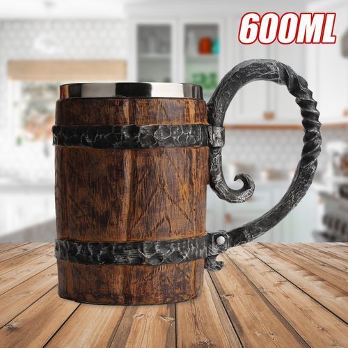 Wood Cup 650ml Gothic Beer Mug Beer Mug Whiskey Cup