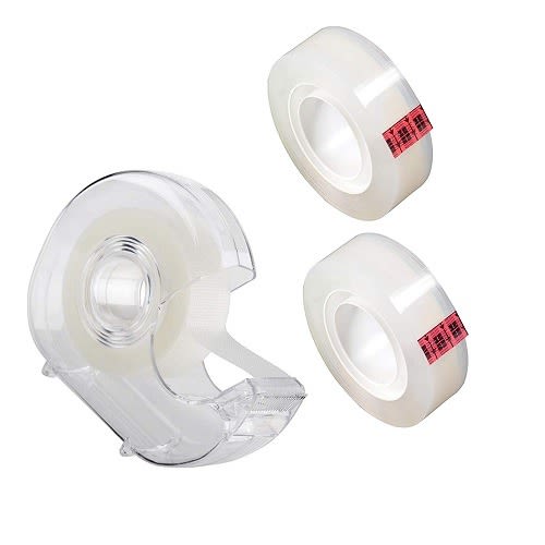 Plastic Tape Dispenser With 2 Clear Tape - 18mm