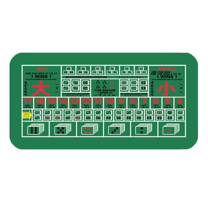 Rubber Poker Table Mat Large Layout Blackjack Roll-up Space-Saving Pad