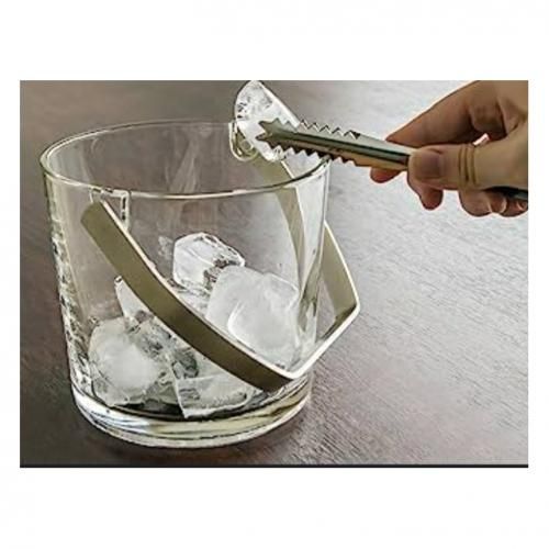 Mini Transparent Glass Ice Bucket - 1L