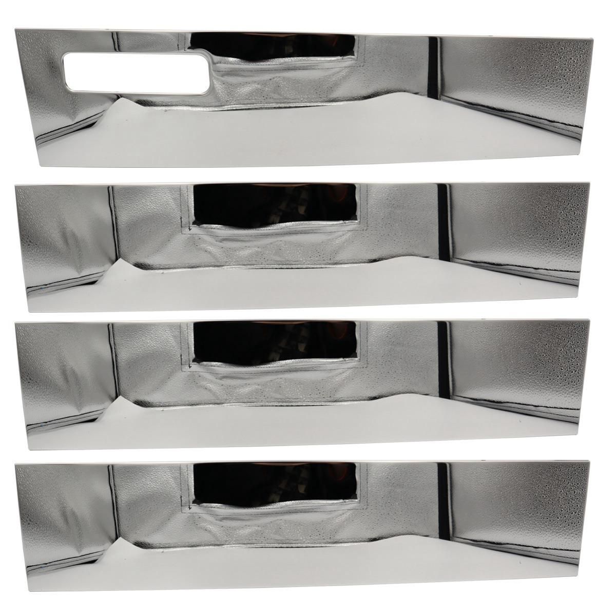 4Pcs Car Door Window Chrome Pillar Post Cover for 2015-2019 Ford F-150 Super/SuperCrew Cab Decoration Trim