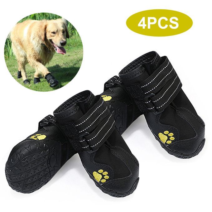 Dog Shoes Boots Waterproof Shoes For Dogs With Reflective-size 6