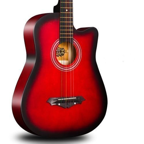 Acoustic Box Guitar With Bag And Strap - Redburst