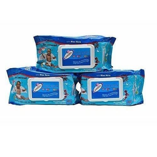 Angel Baby Wipes - 125pcs X 3
