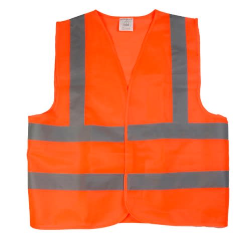 Reflective Safety Work Vest - Orange