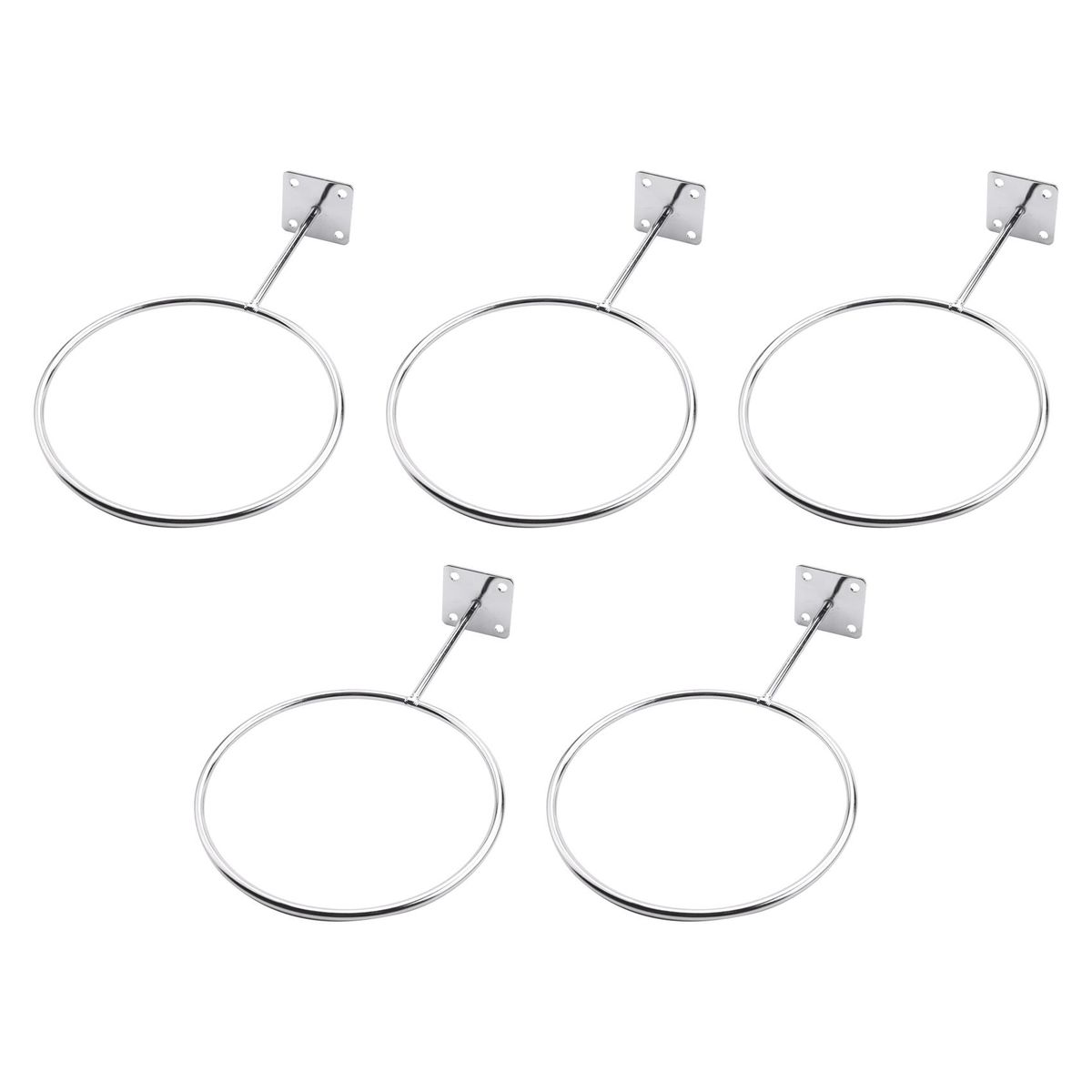 5 Pack Ball Holders Wall Mount Sports Exercise Ball Storage