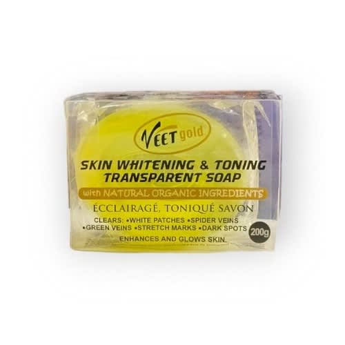 Veet Gold Skin Whitening And Toning Transparent Soap - 200g X 3pcs
