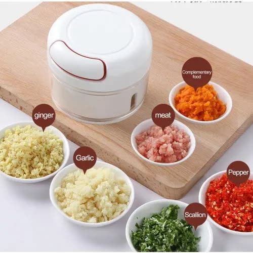 Manual Food Chopper - Mini Hand Pull Food Processor