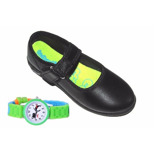 Girls Single Strap School Shoe