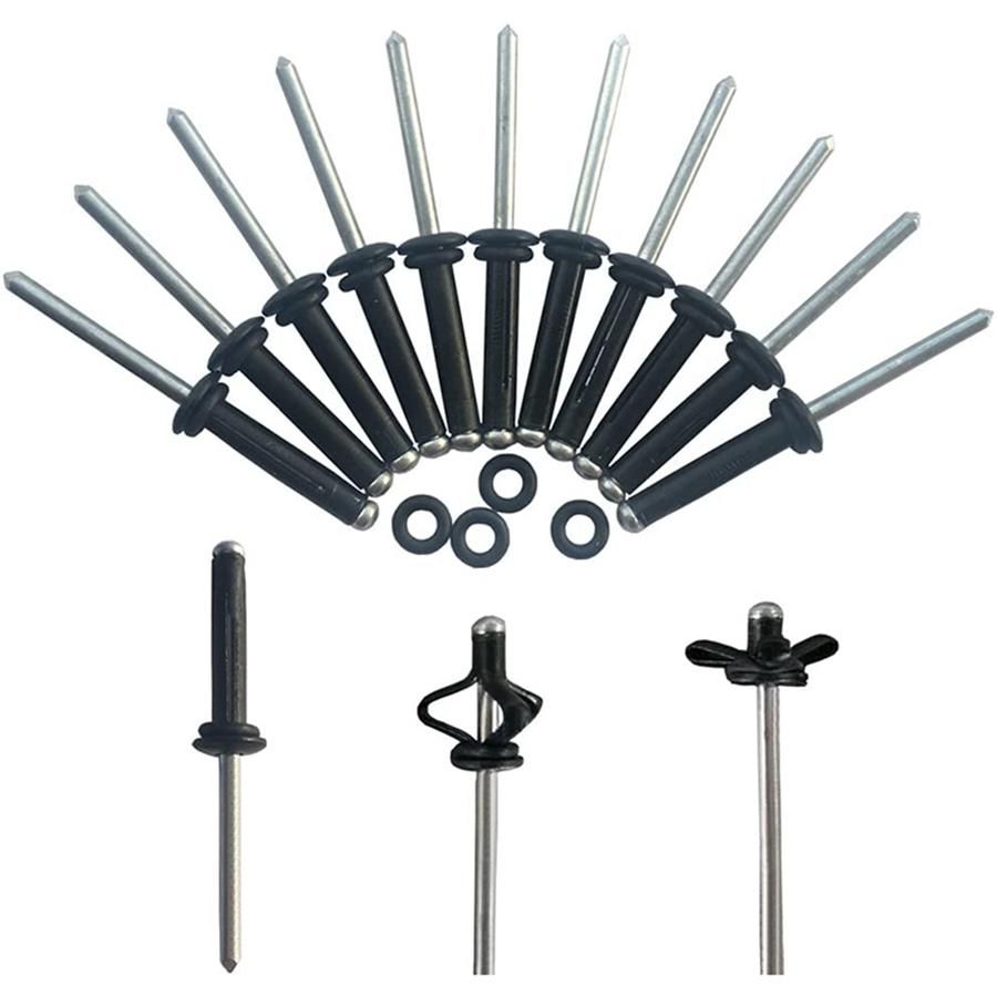 20 Pcs -Grip Rivet with 20 O Rings Long Grip -Fold  for Deep Water Installing Kayak Canoe and Boat