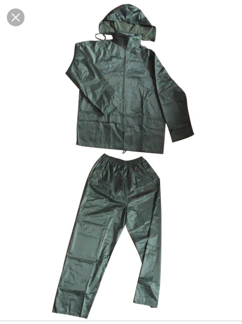 Up/Down Raincoat With Hooded Impermeable Waterproof Rainwear