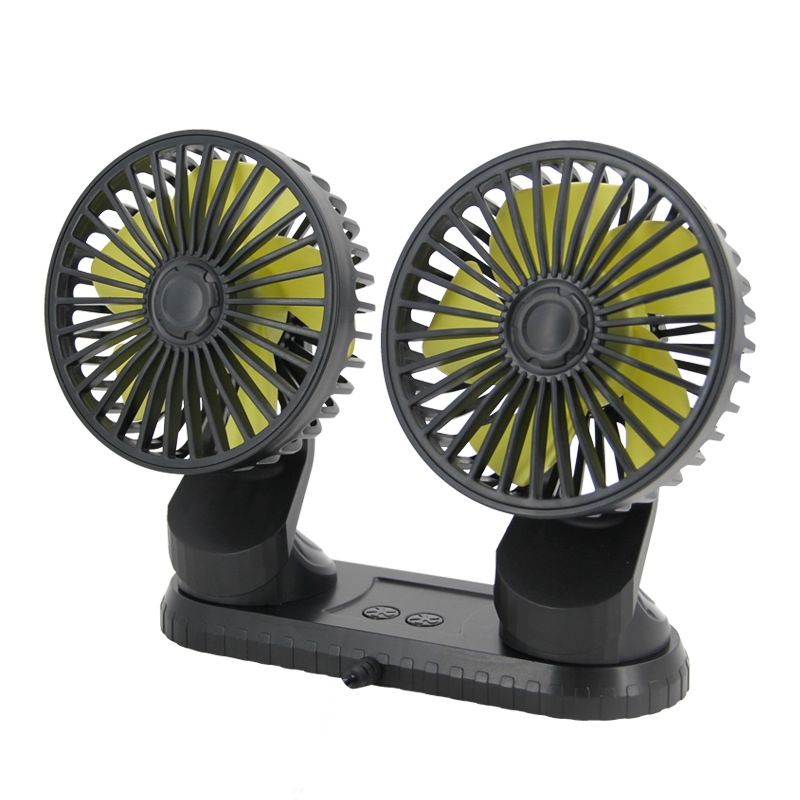 Car Center Console Dual-head Electric Cooling Fan