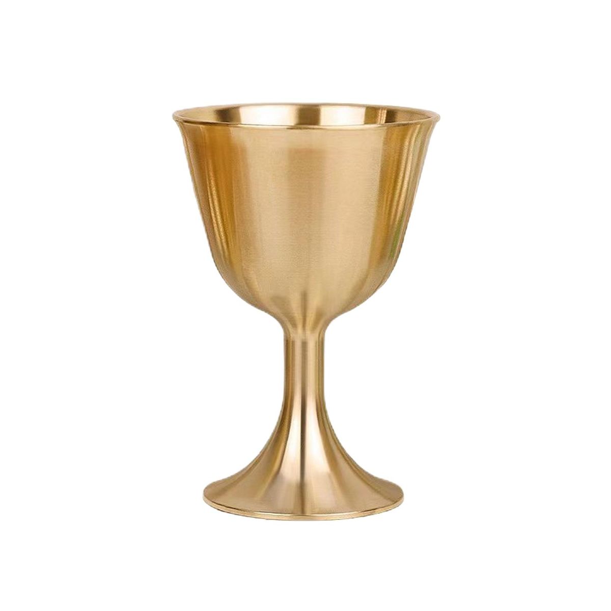 Brass Wine Goblet Liqueur Glasses Cup For Buddha House Parties , M