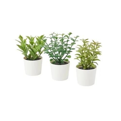 Fejka Artificial Potted Plant Pot  - 6 Cm - Set Of 3 - In/Outdoor Herbs