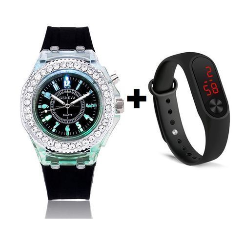 Luminous Led Silicon Men/Kids/Women Wristwatch