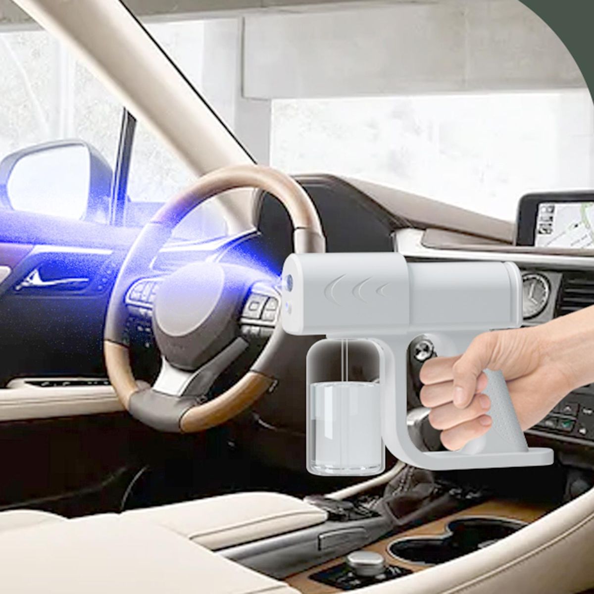 Nano  Fog Machine Fogger Steam Gun Face Mist White