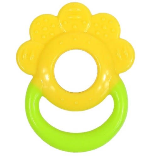 Non-toxic Baby Fruit Soft Soother & Teething Toy - Yellow Flower