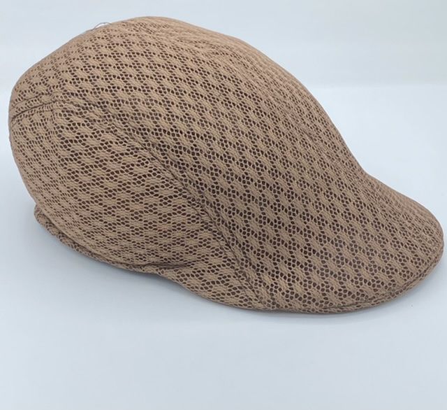 Netted Holes Inspires Men's Brown Panama Hat