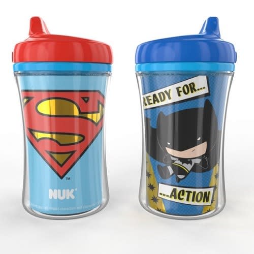Nuk Insulated Hard Spout Sippy Cup - Justice League - 9oz - 2-packs