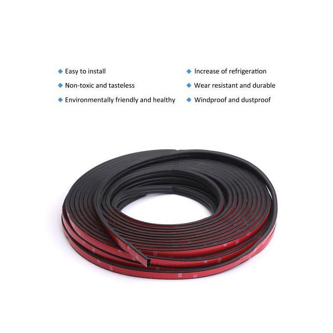 Universal 5M Car Door Seal Car Rubber Seal Sticker Noise