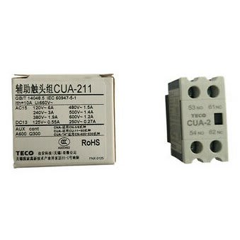 Contactor Accessory Top-mounting Aux Contact Blocks From CU-11 -- CU80 -1N/O + 1N/C