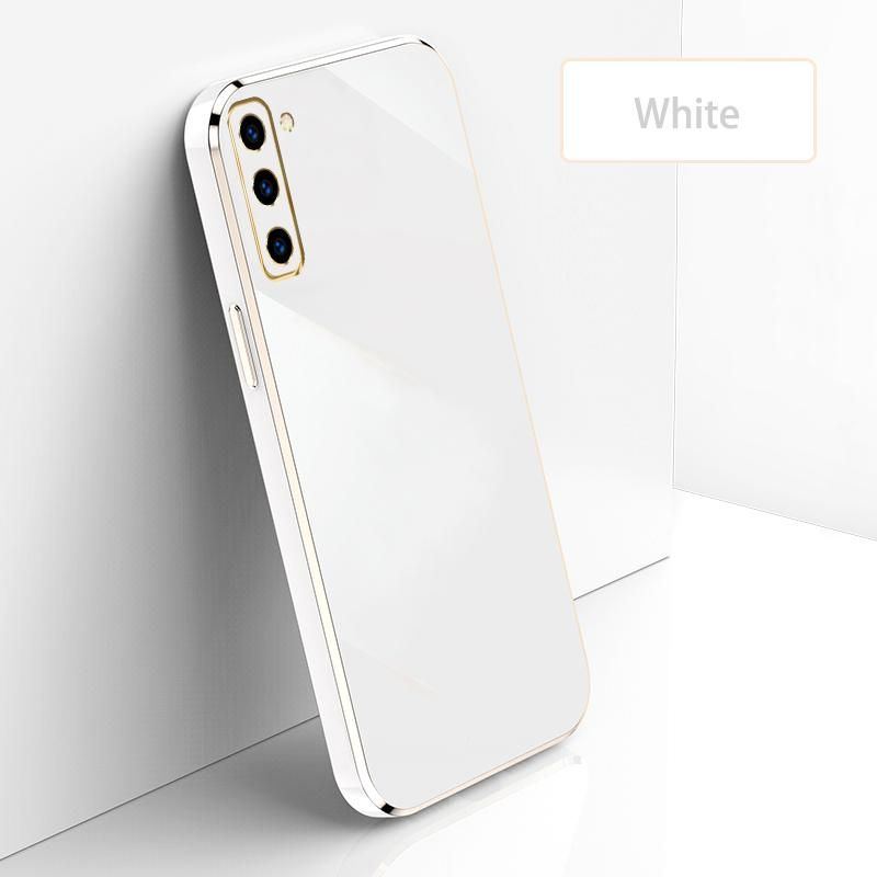 Ultra Thin Plating Phone Case for Samsung Galaxy S21 Plus 5G Lens Protection soft Phone Back Cover-White