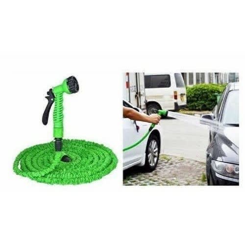 Expandable Magic Hose With Nozzle - 100ft - Green