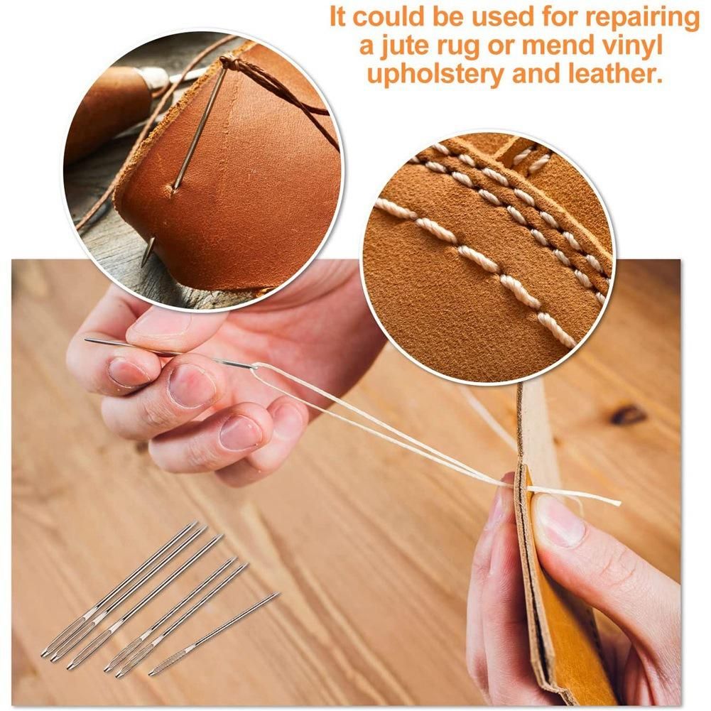 Darning Needle Big Eye Sewing Needle in Transparent Tube,