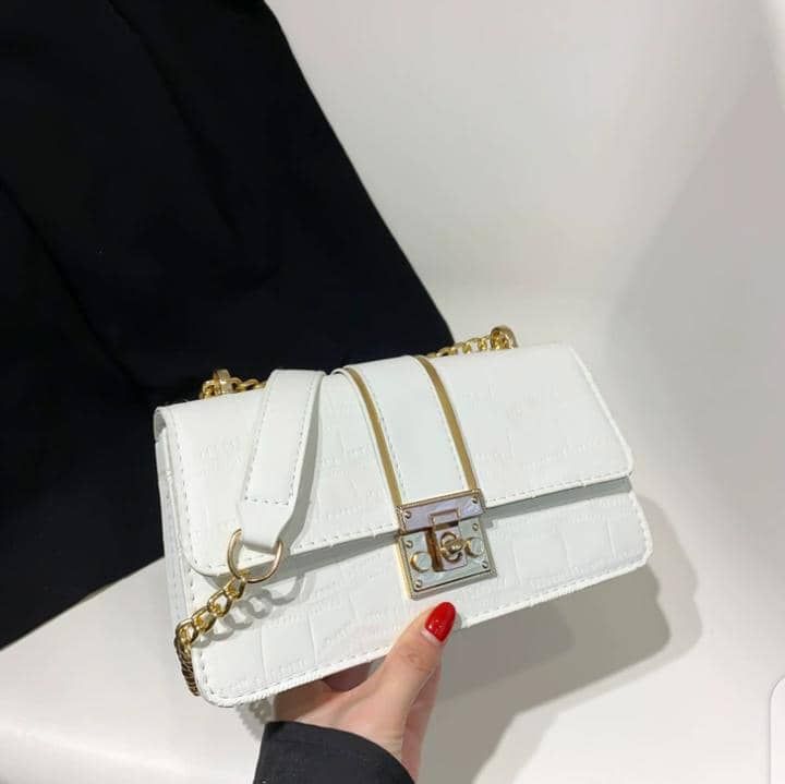 Fashionable Ladies Luxury Mini Hand Bag-- WHITE