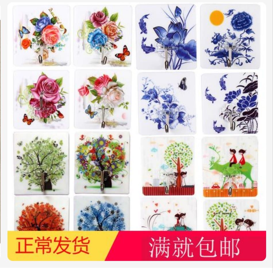 CHARACTER STICKERS ADHESIVE WALL HOOK