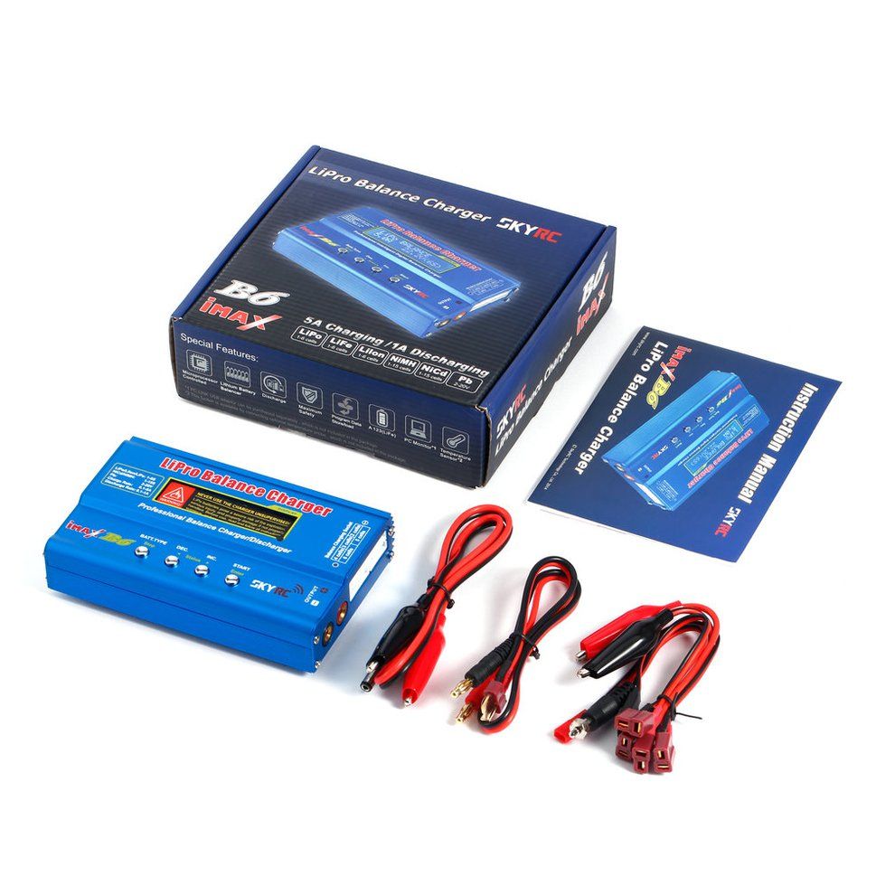 IMax B6 L D Digital R  Lipo NiMh Li-ion LiFe Ni D Battery Balan E  Harger-Blue-Digital Voice Recorder