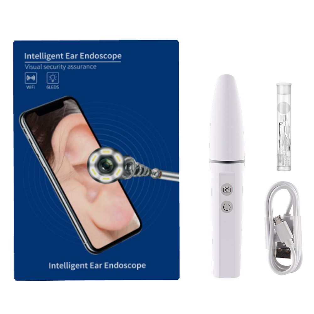 Pastsky HD Wireless Intelligent WiFi Visual Ear Spoon Pick Endoscope Canal Cleaning Vacuum Wax WJ