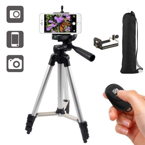 3888 Phone And Camera Tripod Stand With Remote Control