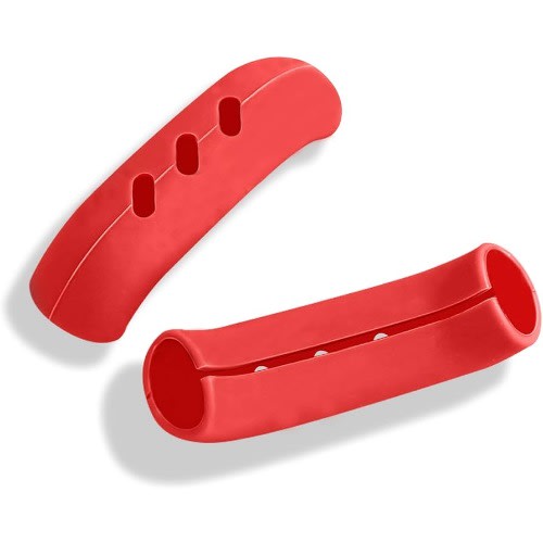 Silicone Anti-scald Pot Handle Carrier Guard - Red - 2pcs