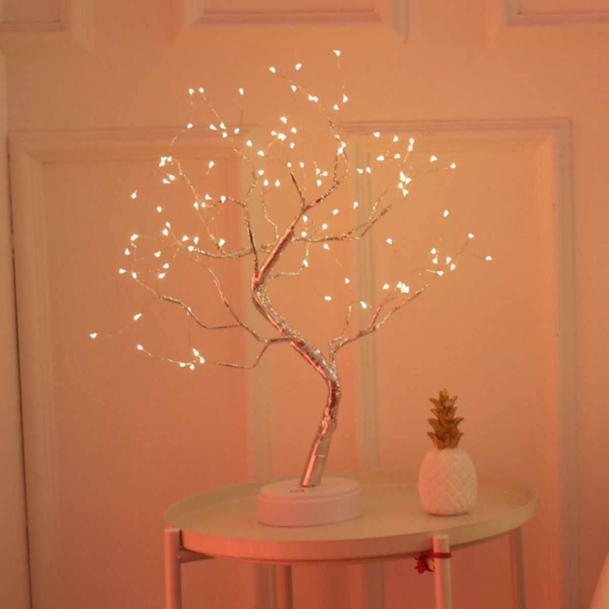 Christmas Led Tree Light Home Party Wedding Festival Tabletop Decor Elegant Charming Decorative Night Lamp with Touching Switch Button