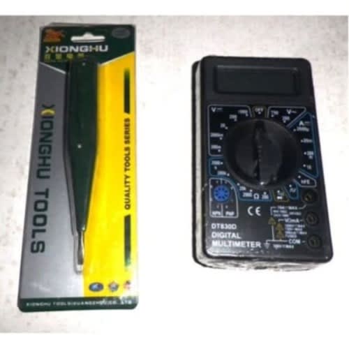 Mini Digital Multi-Meter - Multi-Function Screwdriver LCD Display Testing Meter