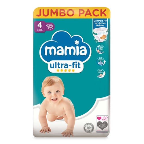 Ultra Dry Diaper Size 4 - Jumbo Pack - 7-18kg - 84 Counts