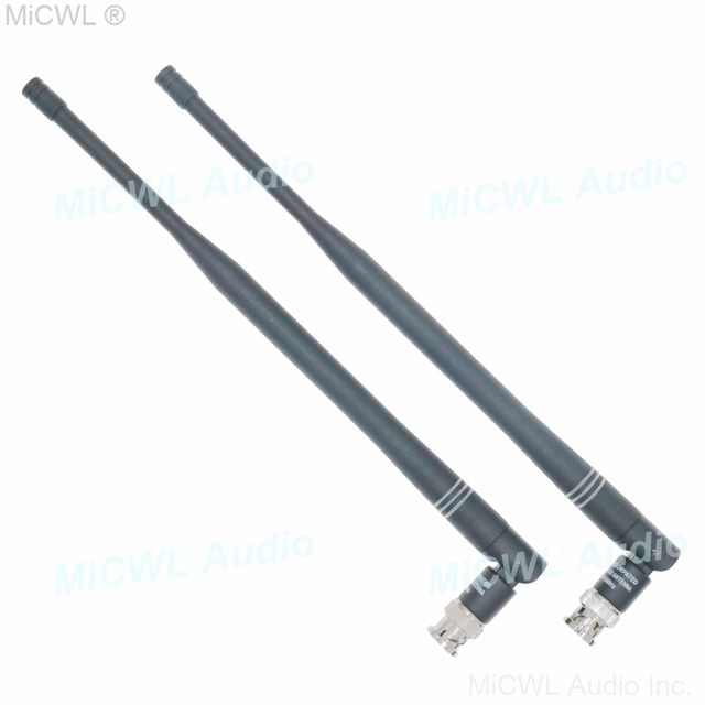 2pcs Screw Bayonet Bnc Antenna Aerial For Shure Ulx Slx
