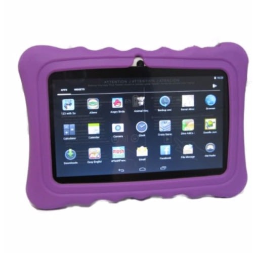 Educational And Learning Tablet For Kids - Pre Installed Apps, Rhymes, Cartoon And Games- Purple