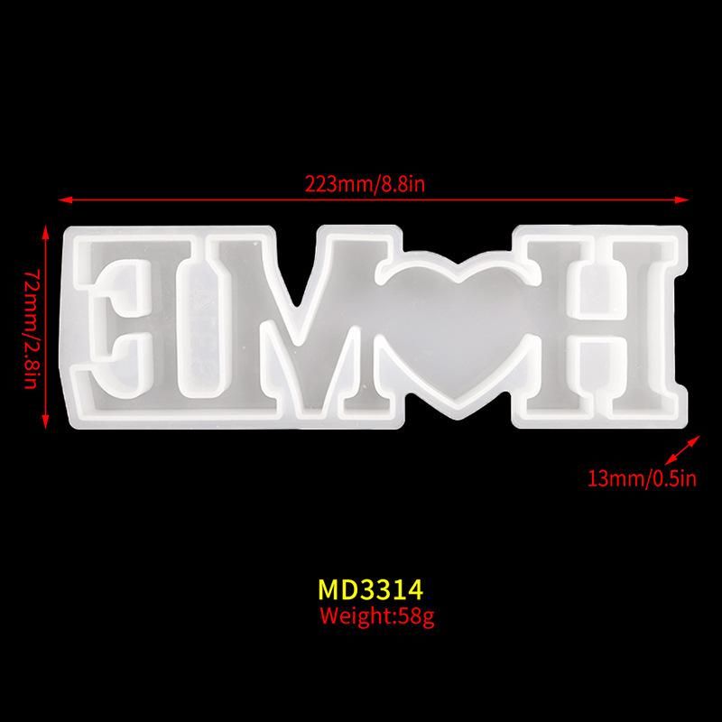 Flower Cambodia letter mold home jewelry decoration DIY epoxy mold love English love combination silicone mold Orthographic MD3314_HOME mold