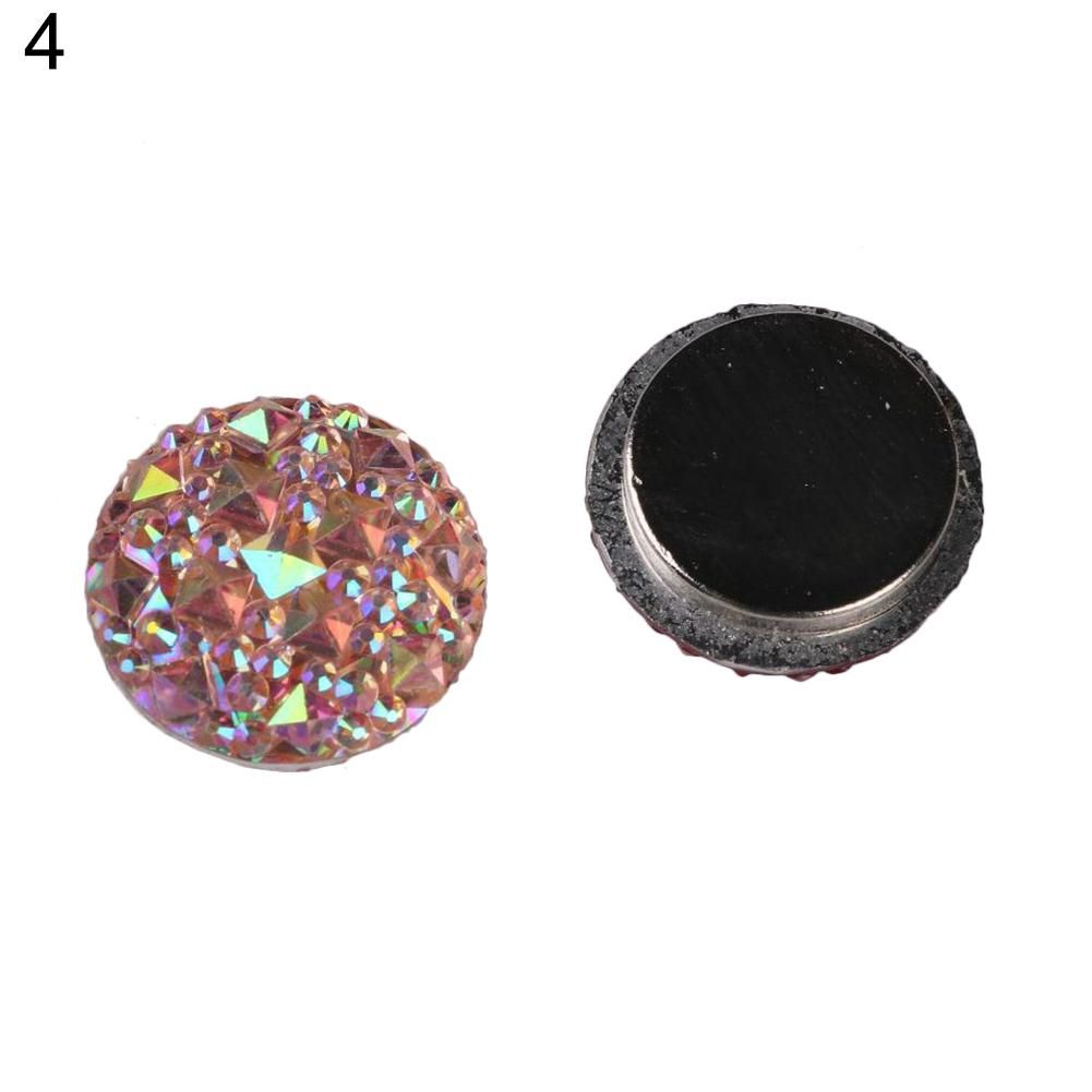 1Pair Muslim Round Magnet Brooch Pins Clasp Hijab Scarf-