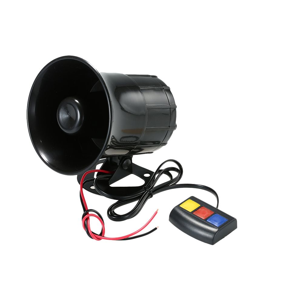 DC 12V 3 Tone Sounds Loud Speaker Security Warning Siren