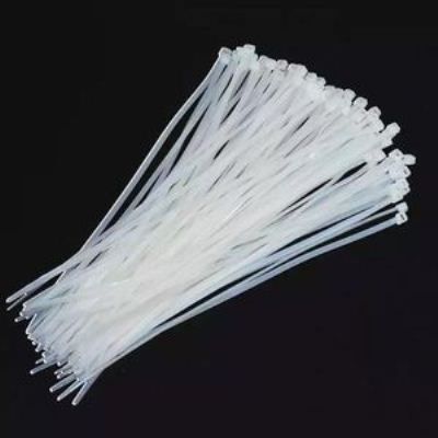 SELF-LOCKING NYLON CABLE TIE, 7.6*300MM WHITE